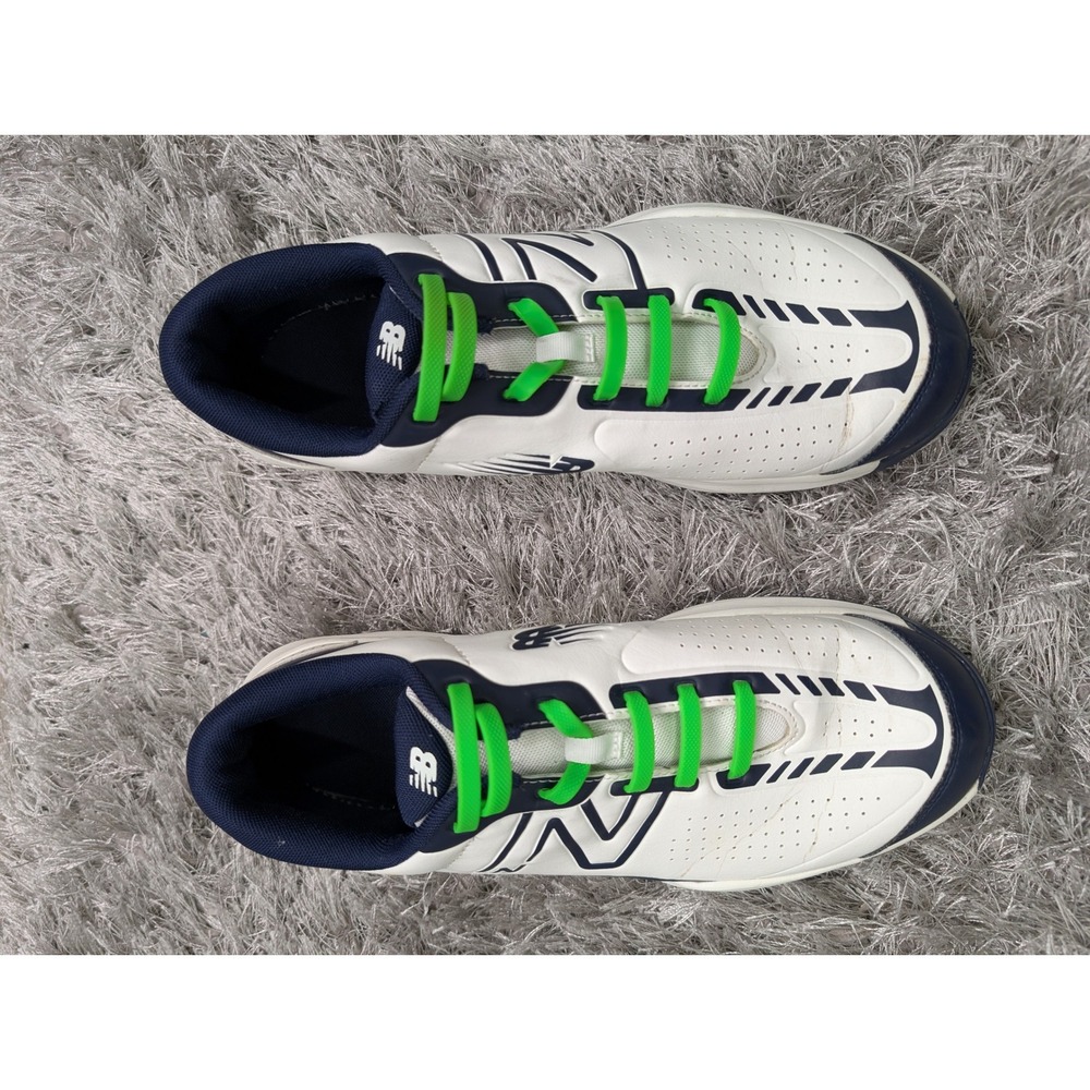 New‎ Balance Court 696v5 Mens Tennis Shoes White Navy Green  Size 10